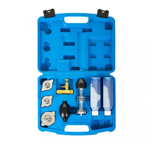 RELD Tester di Perdite di Combustione Kit CO2 per guarnizioni testata - Tester Kit con 500ml liquido reattivo